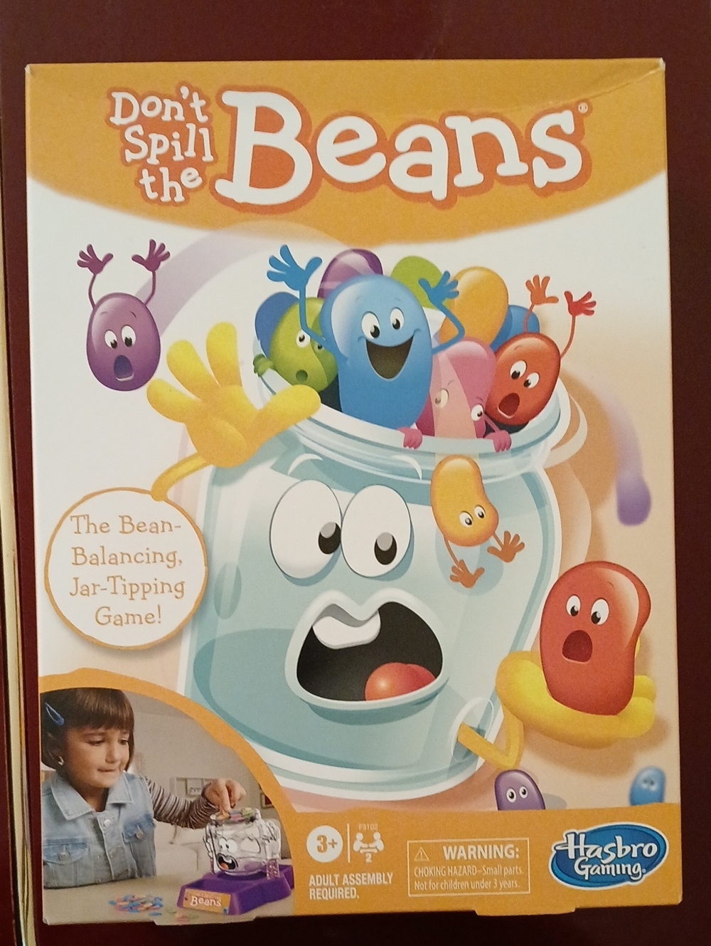 Hasbro Don't Spill the Beans Game - Orange, Blue, Red, Yellow, Purple NEW SEALED